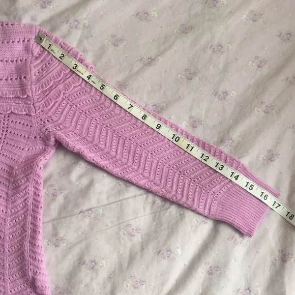 J. Crew Lilac Scallop Trimmed Sweater - Picture 6 of 11